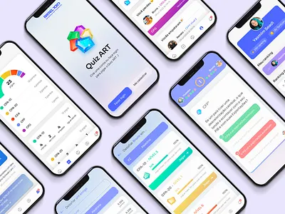 Quiz ART – Mobile trivia game design game gaming trivia ui ux