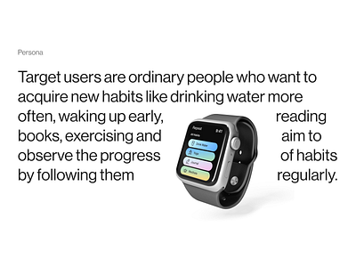 Repeat App app applewatch branding design figma habit tracker typography ui