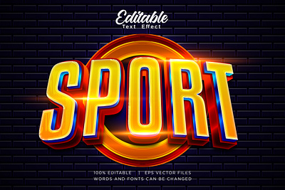 gaming esport logo editable text effect 3d background design effect font graphic design logo symbol