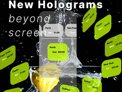 Holograms 3D, Next generation Mobile Apps - No screen required 3d air air technology apps design future holograms holography illustration light mobile mobile apps model motion graphics movement perspective prototype sensors ui ux