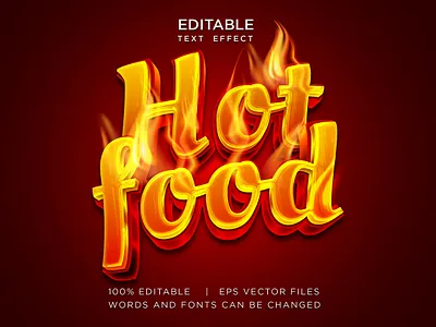 hot spicy food editable text effect food label menu add on background design editable effect fire flame font food label graphic design grill hot food logo menu modern red color spicy stiker style template