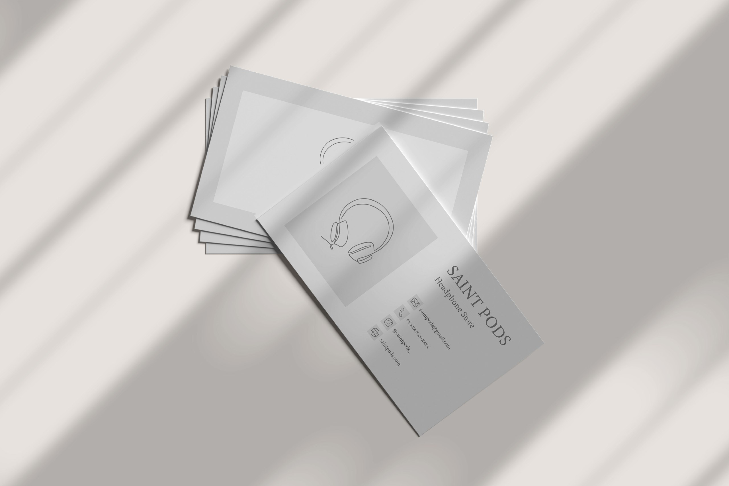 SAINT PODS adobe illustrator business card design graphic design