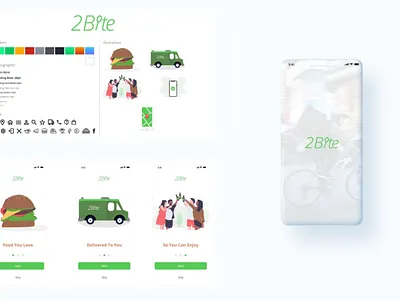 2 Bite Food app animation design figma food app mobile app ui