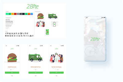 2 Bite Food app animation design figma food app mobile app ui