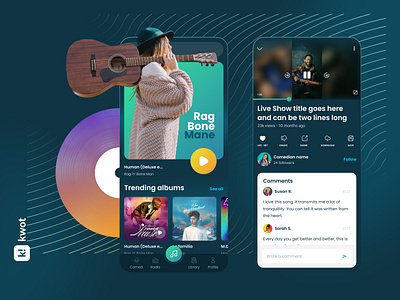 Kwot Music app app design design figma flat ios ios app mobile mobileapp mobiledesign music player spotify ui uidesign userexperience userinterface ux uxdesign webdesign