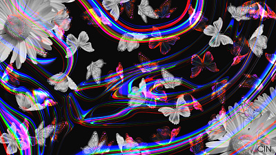 "WHEN THE BUTTERFLIES FLY TO HEAVEN" art butterflies colors design digitalart flowers