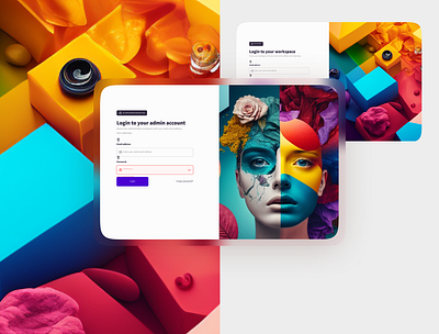 Sign in or Login screen design landing page design login ui ux webdesign