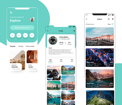 Travel app Ui app design graphic design mobile app travel app travel ui design typography ui ui design uiux ux web