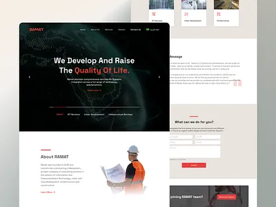 RAMAT® Website construction landing page ramat ramatco saudi website ui uiux user interface website
