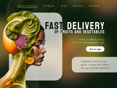 vegan app app color delivery design figma food fruits graphic design