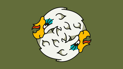Ride or Die animal eagle flat illustration logo minimal tattoo traditional tattoo vector