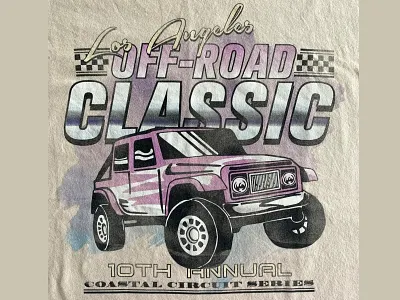 OFF-ROAD CLASSIC - HOLLISTER apparel car carshow color design graphic design hollister hotrod illustration jeep moto nascar print retro screenprint vintage
