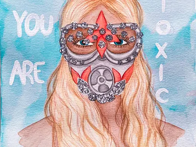 You are toxic! | Commercial Use graphic design illustration