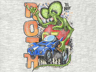 ROTH T-SHIRT - GNARLY MAGAZINE 60s apparel cars customcar design edroth graphic design hotrod illustration motto nascar print raceway ratfink retro screenprint technique typography vintage