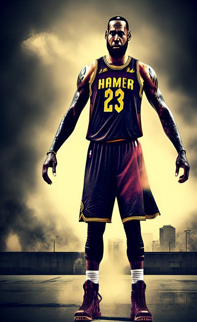 The King basket graphic design king lebron motion graphics nba