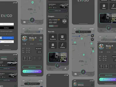EV Charging Mobile App appdesign charging designagency electricvehicles ev home mobile mobiledesign productdesign rivian sharedeconomy studio tesla ui uidesign ux