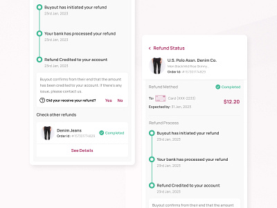 Refund Form appdesign component componentdesign dailyui design ecommerce fund interfacedesign new notewrothy refund trending ui uidesign userinterface ux