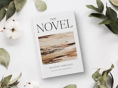 Novel Book Mockup design graphic design mock up mock ups mockup mockup psd psd