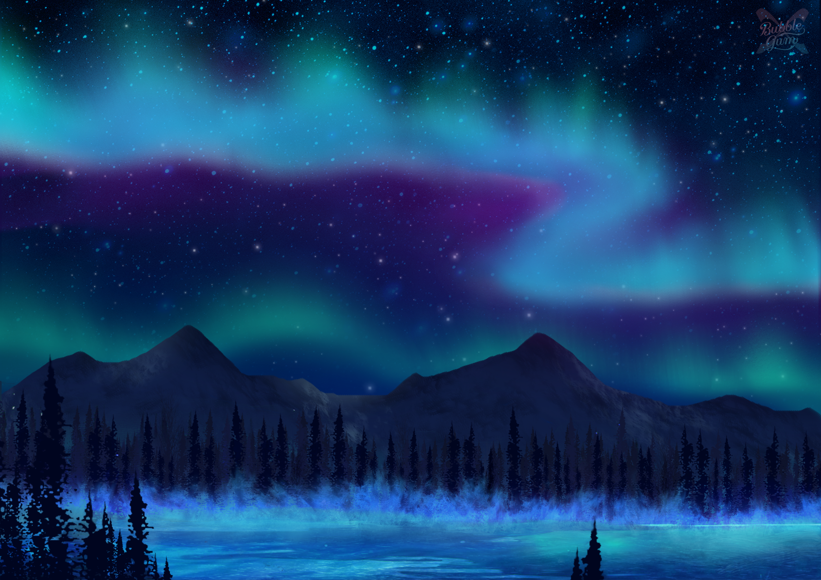Aurora Night illustration