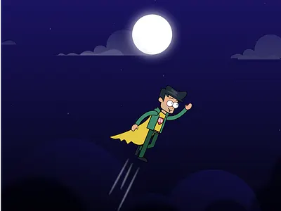 moon knight hero delivery guy illustration branding character design graphic design illustration logo mobile ui ux vector