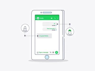 illustration about social media communications animation branding character design graphic design illustration logo mobile ui ux vector