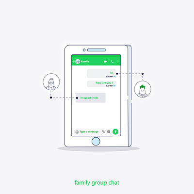 illustration about social media communications animation branding character design graphic design illustration logo mobile ui ux vector