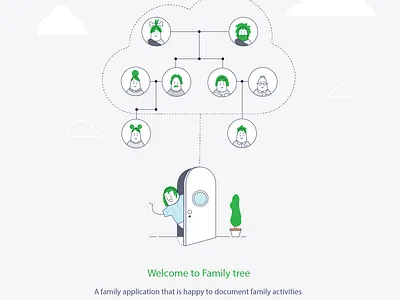 family app illustration for ui ux screen design branding character design graphic design illustration logo mobile ui ux vector