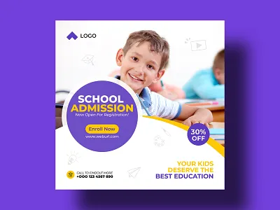 School admission social media post design app best t shirt branding business t shirt design event t shirt graphic design illustration logo ui