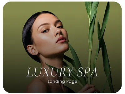 Luxury Spa Landing Page Design design illustration landingpage luxury spa ui uiux ux vector