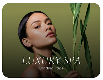 Luxury Spa Landing Page Design design illustration landingpage luxury spa ui uiux ux vector