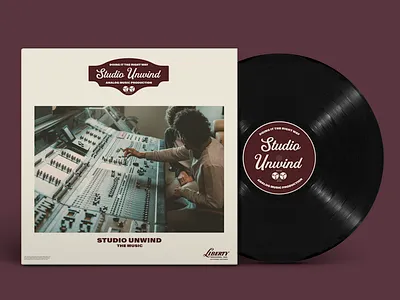Studio Unwind Vinyl Mockups analog analog sound animation audio studio branding design design inspiration flat design fresh design illustration inspiration logo logo design music agency music studio studio studio branding ui vinyl