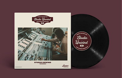 Studio Unwind Vinyl Mockups analog analog sound animation audio studio branding design design inspiration flat design fresh design illustration inspiration logo logo design music agency music studio studio studio branding ui vinyl