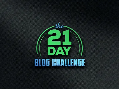 The 21 Day Blog Challenge Logo 21day 3d animation brand logo branding business corporate logo creative creative logos day design graphic design illustration logo motion graphics ui vector