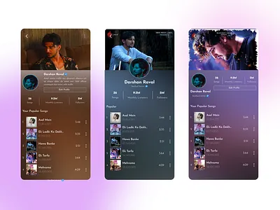 Daily UI #6 - User Profile 007 app dailyui dailyui006 dailyuichallenge design dribbble figma glassmorphism illustration mobile app profile page ui user profile ux web
