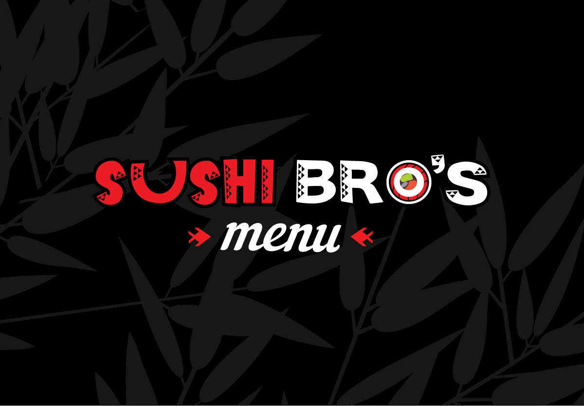 Example of Sushi Bro Menu Design by Fourth Dimension Logo