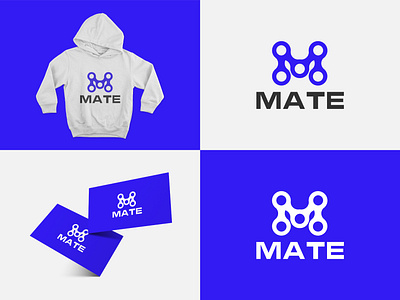 M Letter Tech Logo Design corporate company