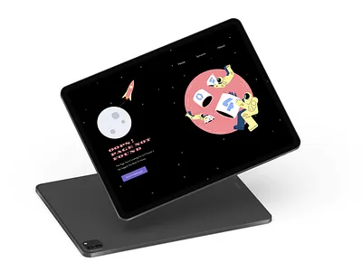 Daily UI #008 - 404 page 404 404 error 404 error page 404 page dailyui dailyui008 dailyuichallenge design error page figma illus illustration rocket space ui ux web