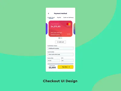 Checkout UI Design ui