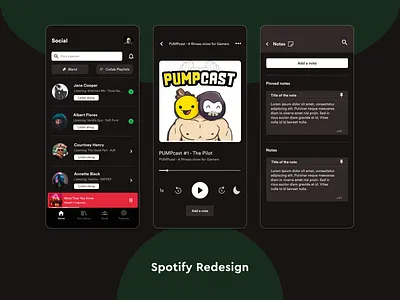 Spotify Redesign ui