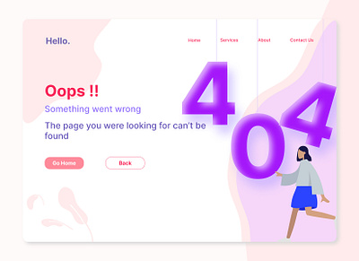 Day 8 of DailyUI Challenge(404 Error page) 404error dailu008 daily08 design errorpage errorpage008 ui ui008 uidaily uidaily008 uidesign ux