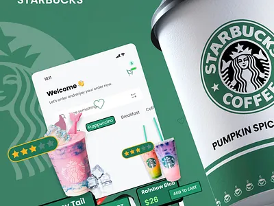 Starbucks app revamp app branding coffee e commerce responsive design retail starbucks ui user centric design user experience user interface ux design web design website redesign