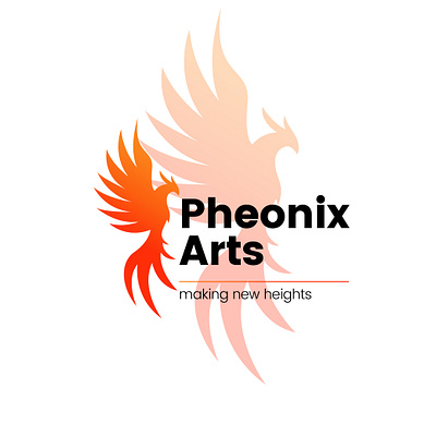Pheonix arts modern minimal logo design branding design graphic design icon illustration logo minimal minimal logo design modern logo design nmodern minimal logo design vector
