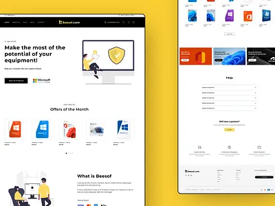 Digital Products Web Design beesof branding clean digital products ecommerce graphic design illustration landing page minimal modern professional saas shopify ui ux web design website woocommerce wordpress