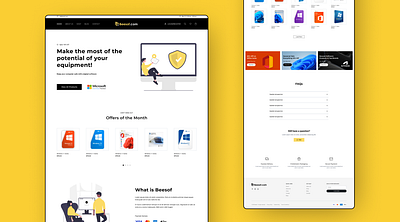 Digital Products Web Design beesof branding clean digital products ecommerce graphic design illustration landing page minimal modern professional saas shopify ui ux web design website woocommerce wordpress