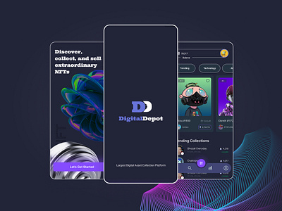 Revolutionizing NFT Trading: AI-Powered UX/UI Design ai animation app designer digital figma graphic design logo mobile app nft trading ui user experience user interface ux uxui