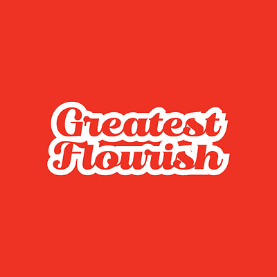 GREATEST FLOURISH LOGO brand branding fashion logo graphic design logo logo design logo tipo logo type minimal minimal logo typography