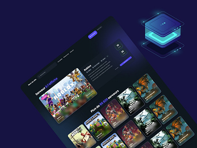 Gaming Landing darkmode design designer gaming gradient landing landing page roblox ux