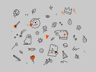 linear illustrations 2d art artwork character character design color digital doodle flat graphic design illustration line drawing linear minimal photoshop procreate sketch vector