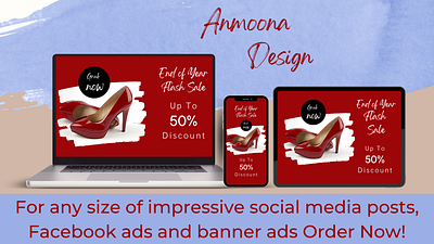 Anmoona Design branding design facebook ads graphic design logo post design