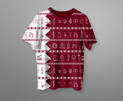 Qatar national day t shirt design illustration 3d animation branding character design graphic design illustration logo mobile motion graphics ui ux vector